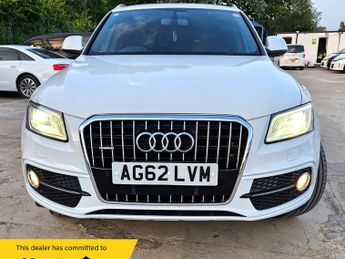 Audi Q5 3.0L TFSI QUATTRO- S LINE - ULEZ/CAZ PASS-FREE 18MONTHS GOLD WAR