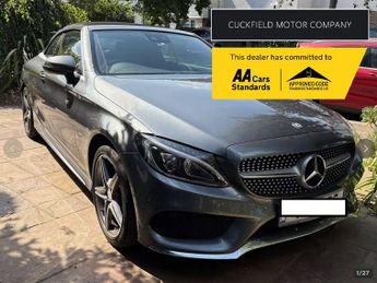 Mercedes C Class 2.0 C200 AMG Line Cabriolet 2dr Petrol G-Tronic+ Euro 6 (s/s) (1