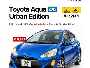 Toyota Aqua 1.5L HYBRID - X URBAN  EDITION - ULEZ/CAZ PASS- FREE 15MONTHS GO