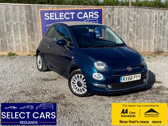 Fiat 500 1.2 Lounge Convertible 2dr Petrol Manual Euro 6 (s/s) (69 bhp)