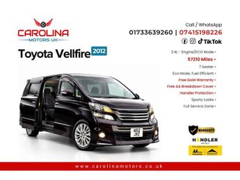 Toyota Vellfire 2.4L PETROL- UPGRADED CAR -ULEZ/CAZ PASS-FREE 40MONTHS GOLD WARR