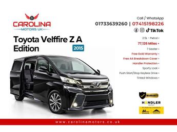 Toyota Vellfire 2.5L PETROL-30 SERIES-ULEZ/CAZ PASS-FREE 40MONTHS GOLD WARRANTY 