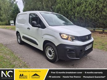 Peugeot Partner 1.5 BlueHDi 1000 Grip Standard Panel Van 5dr Diesel Manual SWB E