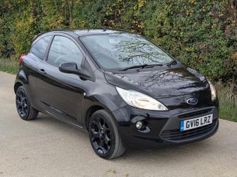 Ford Ka 1.2 Zetec Black Edition Hatchback 3dr Petrol Manual Euro 6 (s/s)