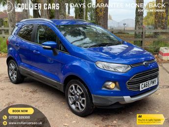 Ford EcoSport 1.0T EcoBoost Titanium SUV 5dr Petrol Manual 2WD Euro 5 (s/s) (1