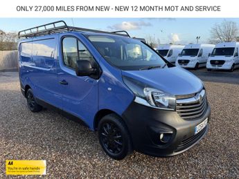 Vauxhall Vivaro 1.6 CDTi 2700 Panel Van 5dr Diesel Manual L1 H1 Euro 5 (90 ps)