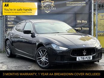 Maserati Ghibli 3.0D V6 Saloon 4dr Diesel ZF Euro 5 (s/s) (275 ps)