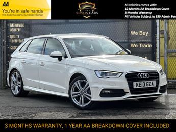 Audi A3 1.4 TFSI S line Sportback 5dr Petrol S Tronic Euro 5 (s/s) (122 