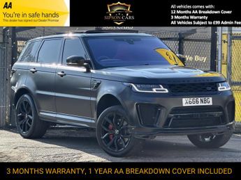 Land Rover Range Rover Sport 5.0 P575 V8 SVR SUV 5dr Petrol Auto 4WD Euro 6 (s/s) (575 ps)