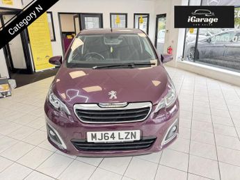 Peugeot 108 1.2 VTi PureTech Allure Hatchback 3dr Petrol Manual Euro 5 (82 p