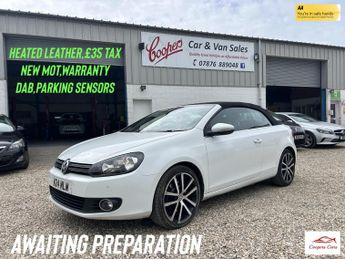 Volkswagen Golf TDi 2.0 TDI BlueMotion Tech GT Cabriolet 2dr Diesel Manual Euro 5 (s