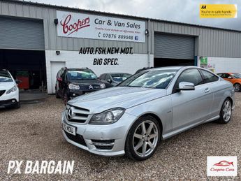 Mercedes-Benz C Class 2.1 C220 CDI BlueEfficiency AMG Sport Coupe 2dr Diesel G-Tronic+