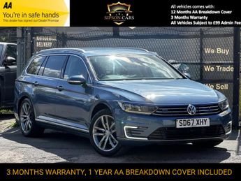 Volkswagen Passat 1.4 TSI GTE Estate 5dr Petrol Plug-in Hybrid DSG Euro 6 (s/s) (2