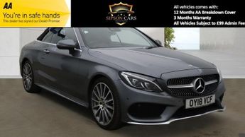 Mercedes C Class 2.0 C300 AMG Line (Premium Plus) Cabriolet 2dr Petrol G-Tronic+ 