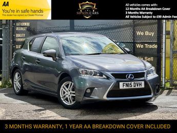 Lexus CT 1.8 200h Advance Hatchback 5dr Petrol Hybrid CVT Euro 6 (s/s) (1