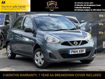 Nissan Micra 1.2 Visia Hatchback 5dr Petrol Manual Euro 5 (80 ps)