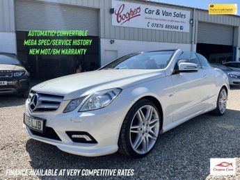 Mercedes E Class 3.0 E350 CDI V6 BlueEfficiency Sport Cabriolet 2dr Diesel G-Tron