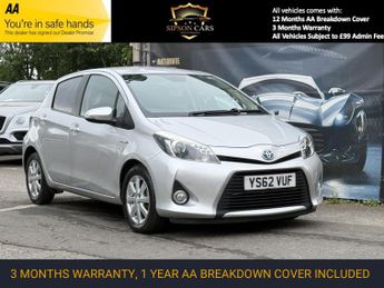 Toyota Yaris 1.5 VVT-h T4 Hatchback 5dr Petrol Hybrid CVT Euro 5 (101 ps)
