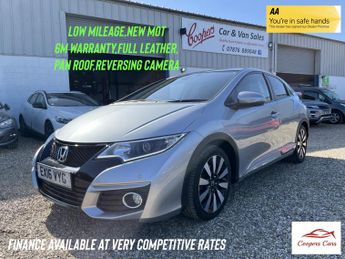 Honda Civic 1.8 i-VTEC SR Hatchback 5dr Petrol Auto Euro 6 (142 ps)