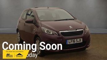 Peugeot 108 1.0 Active Hatchback 5dr Petrol Manual Euro 6 (68 ps)