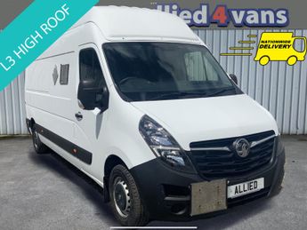 Vauxhall Movano 2.3 Cdti 3500 L3h3 Lwb Extra High Roof 135 Bhp **air Con ** Euro