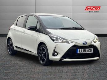 Toyota Yaris 1.5 Hybrid Red Bi-tone 5dr CVT