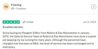 Peugeot 308 54kWh GT Hatchback 5dr Electric Auto (156 ps)