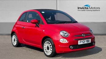 Fiat 500 1.0 Mild Hybrid Lounge 2dr (Rear Parking Sensors)(DAB Radio)