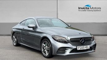 Mercedes C Class C200 AMG Line 2dr 9G-Tronic (Front/Rear Parking Sensors)(LED Hea