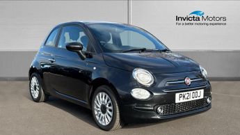 Fiat 500 1.0 Mild Hybrid Lounge 3dr (Fixed Glass Roof)(Cruise Control/Spe