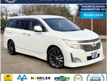 Nissan Elgrand NISSAN ELGRAND HIGHWAYSTAR 4X4 AUTO 3.5, ULEZ, 10-60, 7 SEAT, FR