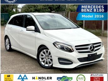 Mercedes B Class MERCEDES-BENZ B180 BLUE EFF SPORT 1.6L PETROL AUTO 16-66 WHITE U