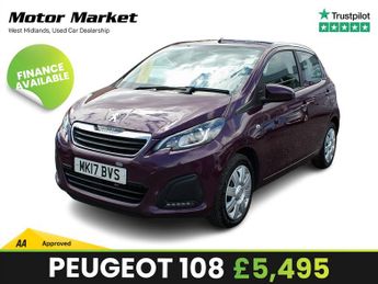 Peugeot 108 1.0 Active Hatchback 5dr Petrol Manual Euro 6 (68 ps)