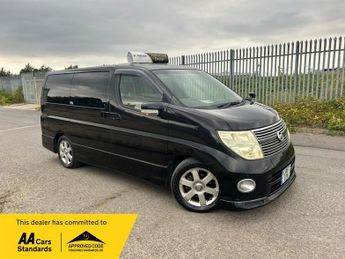 Nissan Elgrand Petrol ,7 Seat, High Way Star , 3.5c , 08/57 reg , Auto , Import