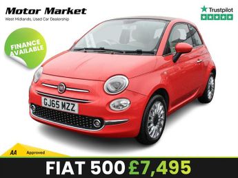 Fiat 500 1.2 ECO Lounge Convertible 2dr Petrol Manual Euro 6 (s/s) (69 bh