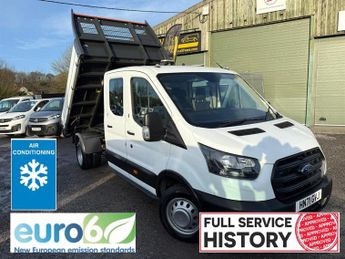 Ford Transit 350 LEADER 1 DOUBLE CAB TIPPER 1 OWNER FSH AIR CON ULEZ PLUS VAT