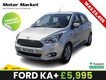 Ford Ka 1.2 Ti-VCT Zetec Hatchback 5dr Petrol Manual Euro 6 (70 ps)