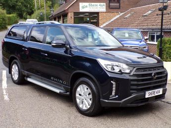 Ssangyong Musso 2.2D Rhino LWB Pick up Double cab 4dr Auto-14000 Miles-Hard top-
