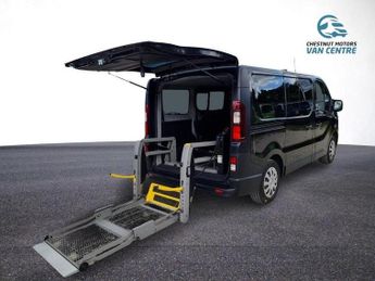 Renault Trafic WAV Wheelchair Access Flat Floor 5 Seats L1H1 SWB 59K 2019 Black