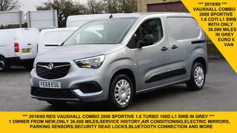Vauxhall Combo 2000 SPORTIVE 1.6 L1 SWB IN GREY WITH ONLY 36.000 MILES,AIR COND