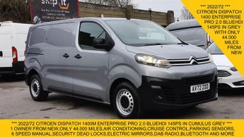 Citroen Dispatch 1400M ENTERPRISE PRO 2.0 BLUEHDI 145PS IN GREY WITH ONLY 44.000 