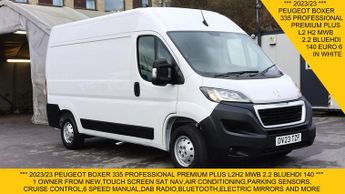 Peugeot Boxer 335 PROFESSIONAL PREMIUM PLUS L2H2 MWB 2.2 140 WITH SAT NAV,AIR 