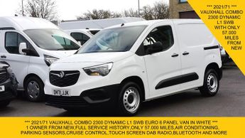 Vauxhall Combo 2300 DYNAMIC L1 SWB WITH ONLY 57.000 MILES,AIR CONDITIONING,PARK