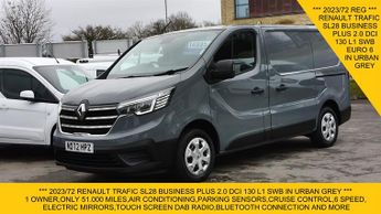 Renault Trafic SL28 BUSINESS PLUS 2.0 DCI 130 SWB IN URBAN GREY,ONLY 51.000 MIL