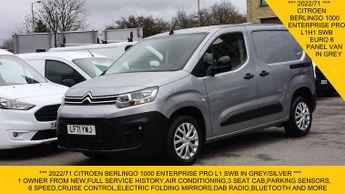 Citroen Berlingo 1000 ENTERPRISE PRO L1 SWB IN GREY WITH AIR CONDITIONING,6 SPEED