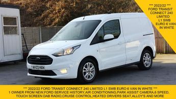 Ford Transit Connect 240 LIMITED 120PS L1 SWB WITH PARK ASSIST CAMERA,AIR CONDITIONIN