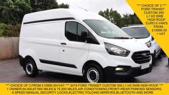 Ford Transit 300 L1H2 SWB HIGH ROOF WITH 64.000 MILES,67.000 MILES & 72.000 M
