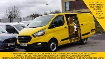 Ford Transit 280 LEADER L1 SWB IN YELLOW,BLACK LEATHER SEATS,AIR CONDITIONING