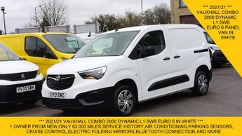 Vauxhall Combo 2000 DYNAMIC L1 SWB WITH ONLY 62.000 MILES,AIR CONDITIONING,PARK