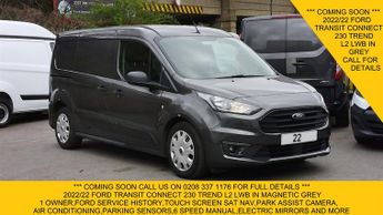 Ford Transit Connect 230 TREND L2 LWB IN GREY,SAT NAV,AIR CONDITIONING,REAR CAMERA,6 